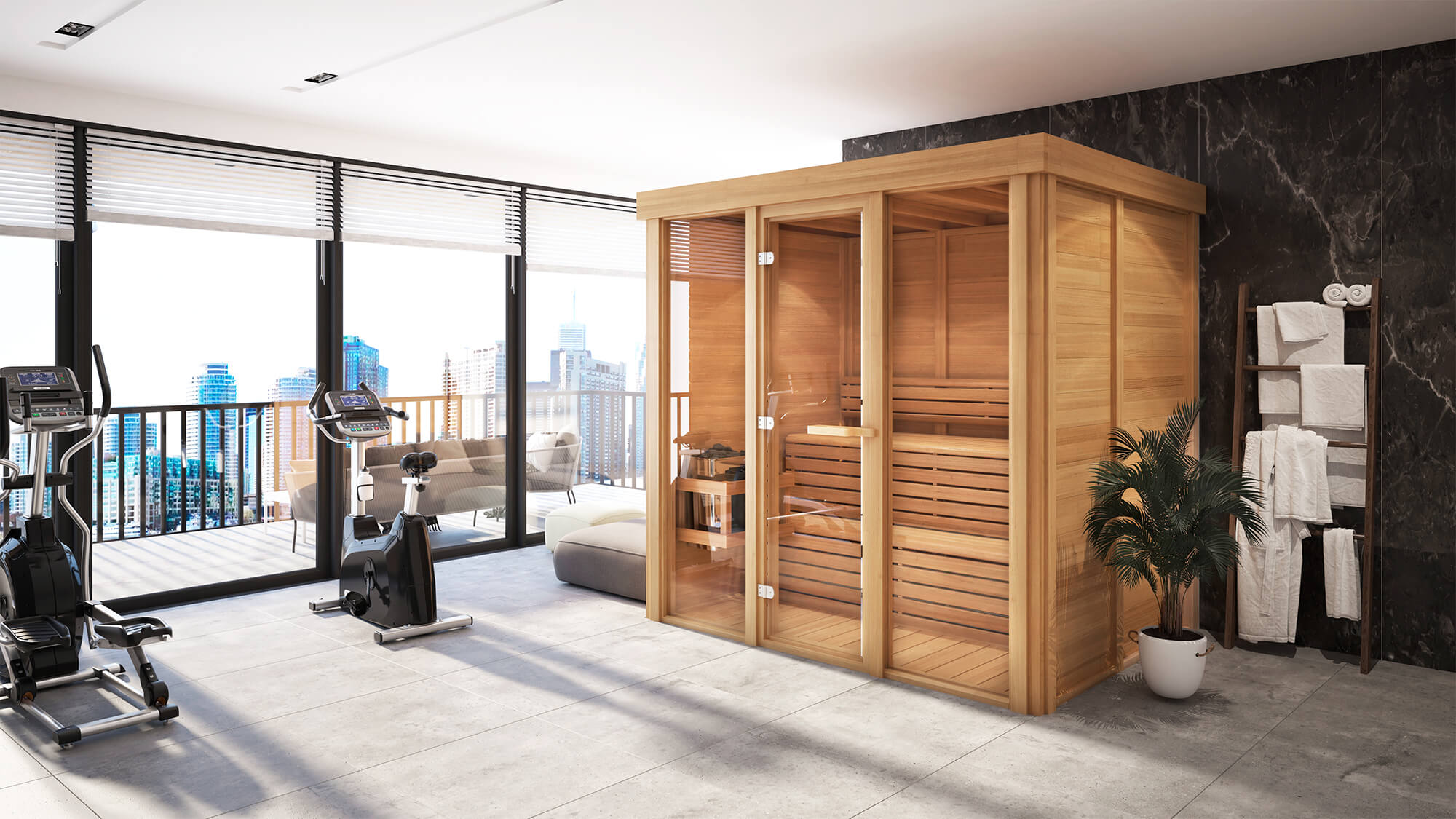 108_Pure_cube_collection_215cm_leisurecraft_europe_canadian_red_cedar_indoor_sauna